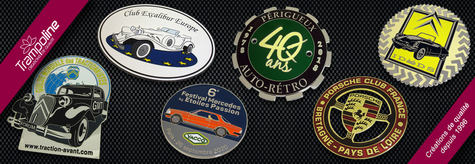 Badges de calandre de voiture / Emblèmes d'auto - Badges de calandre pour  voiture, Fabricant de patchs tissés et brodés